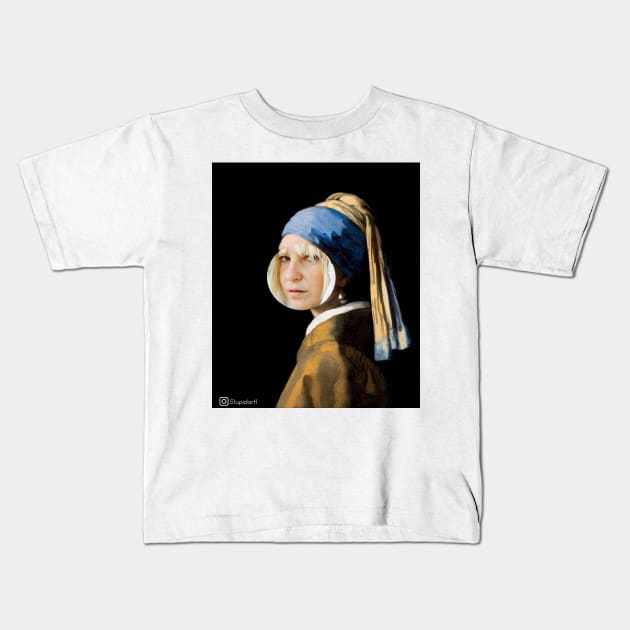 Collage Art Kids T-Shirt by Stupidart1